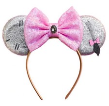 NEW Disney EEYORE Ears Hat WINNIE THE POOH Mickey Headband Donkey TAIL Pink Bow