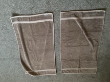 TWO TOWELS BAMBOO AND COTTON BEIGE