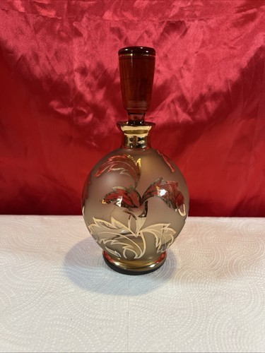 Vintage bohemian frosted amber - vintage,