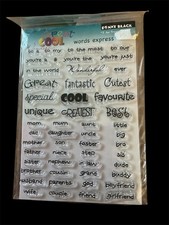 Penny Black Clear Craft Stamps - Words Express 30-106