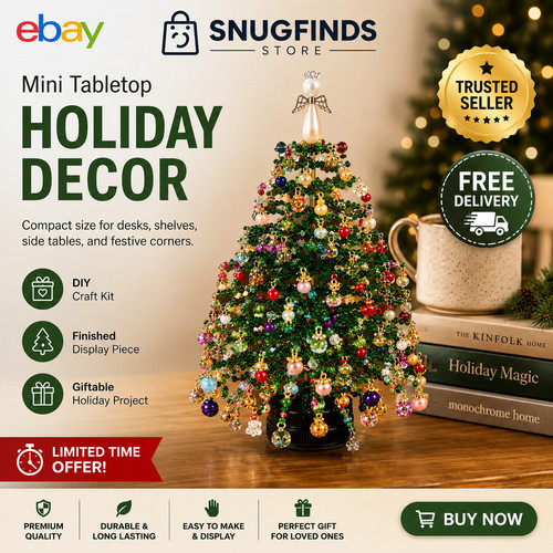 Beaded christmas tree kit - christmas, diy