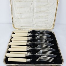 Vintage Wards Fish Cutlery Set