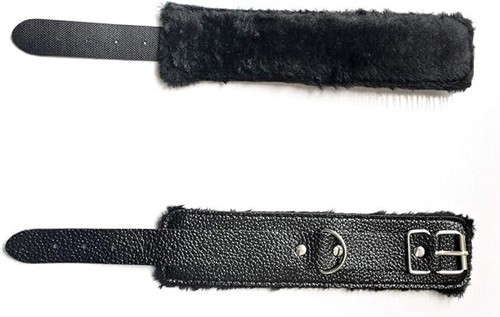 Furry hand cuffs - cuffs, restraints