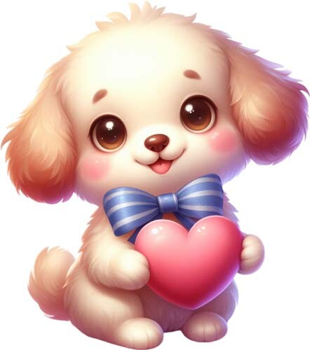 Valentine day dog - day,