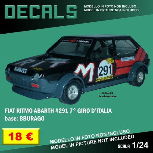 Decals repro fiat ritmo - ritmo, abarth
