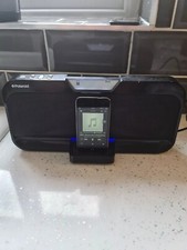 Polaroid IS208B Stereo Speaker Clock Docking System IPOD NOT INCLUDED
