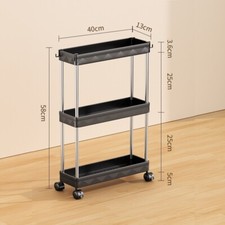 Slim 3/4 Tier Rack Trolley on
