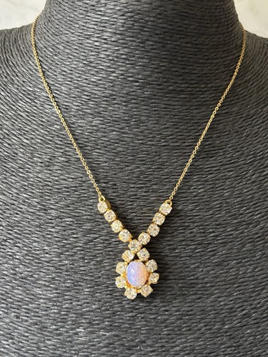 Vintage faux opal - vintage, necklace
