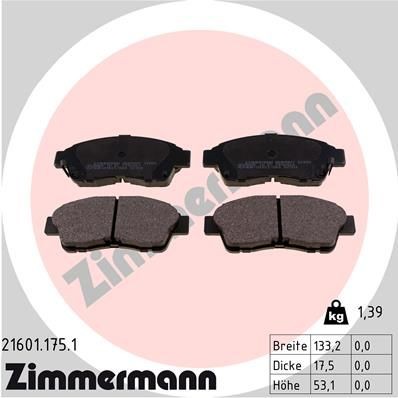 Brake pad set disc - pad,