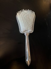 Vintage Hair Brush - Silver and Pink