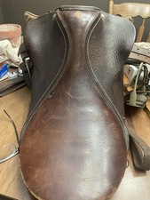 Cortina  All Purpose English Saddle 17” Seat Brown Leather Great Condition