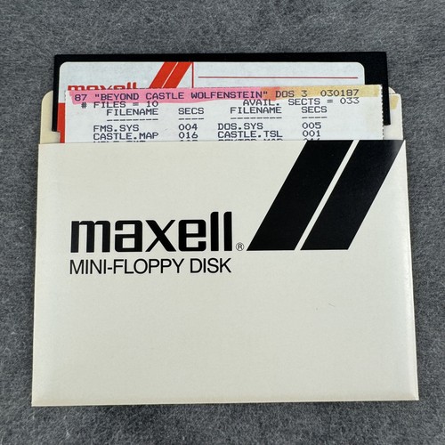 Vintage computer floppy disk - disk,