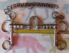 6" Abbey English Made Hanovarian Pelham Horse Bit. In Excellent Condition.