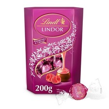Lindt LINDOR Raspberry & Cream 200g, 6 Months + Dates, Gift Idea