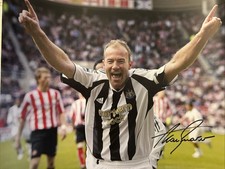Alan Shearer Huge  Hand Signed