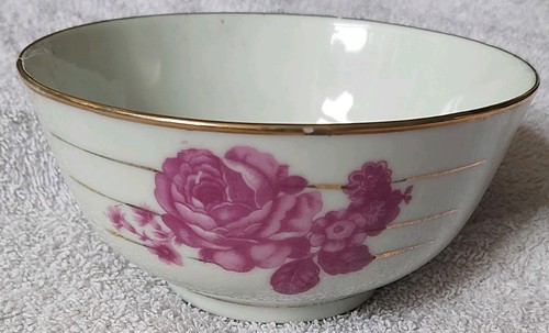 Vintage jingdezhen pink rose - pink,