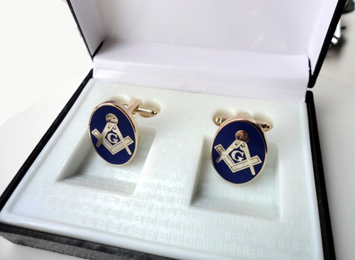 Pre owned freemason cufflinks - pre-owned,
