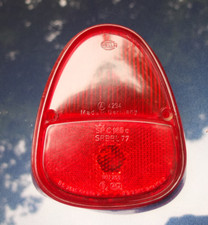 SAAB 96  2 STROKE REAR TAIL LIGHT LENS PRE   1965 All red. Hella