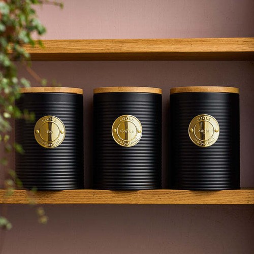 Tea coffee sugar cannister - cannister, 3pc