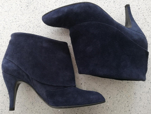 Schuh navy suede sally - navy, ankle