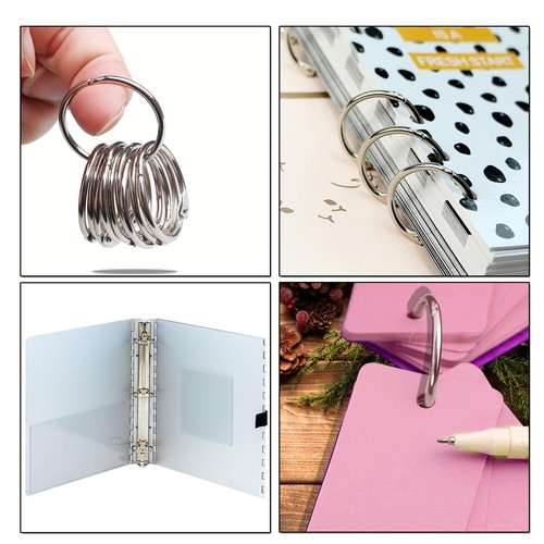 Metal hinged ring book binder - ring,