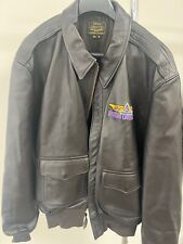 Vintage Gibson & Barnes Leather Bomber Jacket US Air Force Cal-Aero Field Men 52