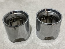 BMW Genuine Exhaust Tips Chrome 90mm for  F40 1 Series X1  18308668527 Pair