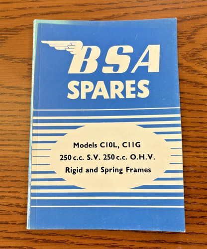Bsa genuine 1954 c10l - genuine, c11g