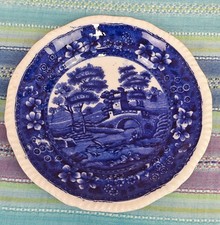 COPELAND Spode Tower Pattern Views Of Rome Dark Blue Plate Collectible