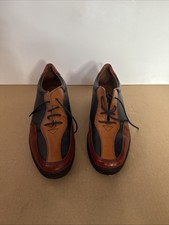 ROHDE LEATHER SHOES BANBURY MULTICOLOURED LACE UP SIZE 7