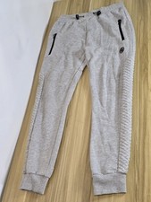 Mens Nanny State Grey cuffed joggers sweatpants Trousers UK Small 28-30"W 28"L