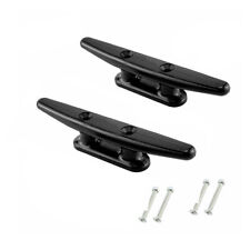 2x Black Nylon 4" For Marine Yacht Boat Dock Cleats Rope Mooring Cleat Deck