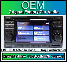 Nissan Qashqai Sat Nav car stereo + Map SD Card, LCN Connect CD player radio
