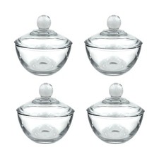 Glass Bowl with Lid, Sugar