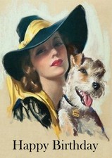 WIRE FOX TERRIER DOG BIRTHDAY