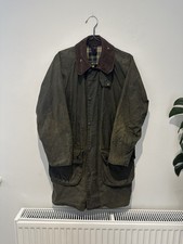 Barbour Gamefair Vintage Wax Green Unisex Jacket Size C36 91cm VGC