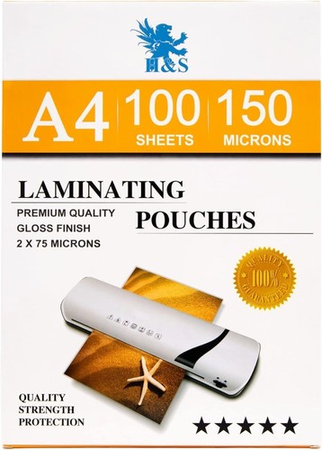100 laminating pouches - 100, x