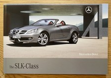 MERCEDES SLK CLASS R171 RANGE (200 280 350 55AMG) BROCHURE 2008 ENGLISH EXC