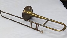 Antique Czech "Amati Kraslice" Brass Trombone 45"
