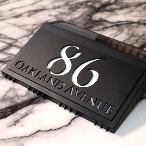 House number plaque - number,