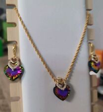 Unwanted gift Green Heart Swarovski Crystal Elements Set TkMaxx