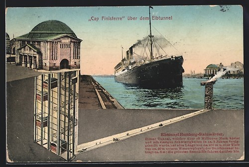 Postcard hamburg steinwärder - postcard, hamburg-steinwärder