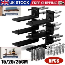 6x Floating Shelf Brackets