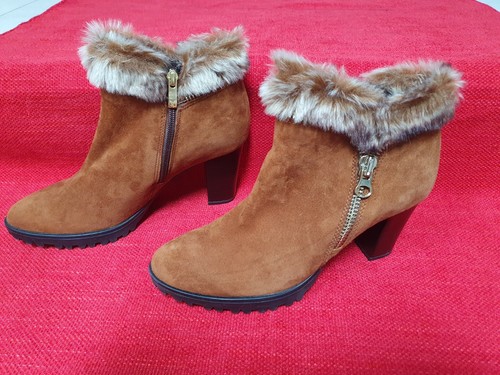 Caprice brown tan - brown, leather