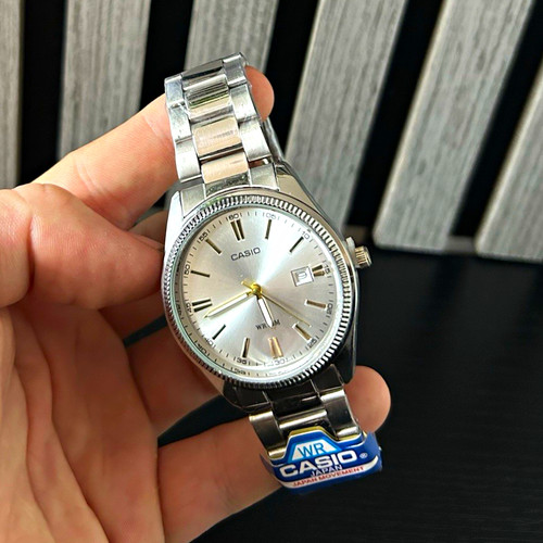 Casio mtp 1302 men silver - casio, men's