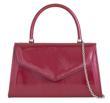 Women's Plain Patent Clutch