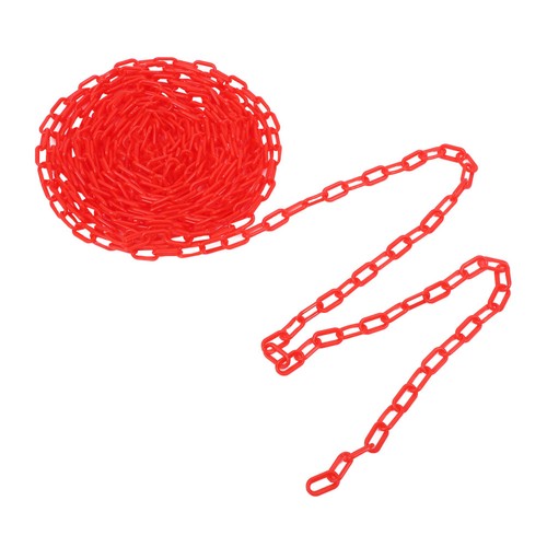 Adjustable red plastic chain - red,