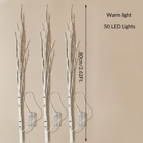 50led twig light birch - twig,
