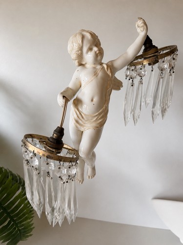 Vintage porcelain cherub - vintage,