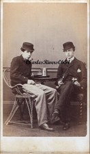 FABULOUS CDV MEN PEWTER JUG &